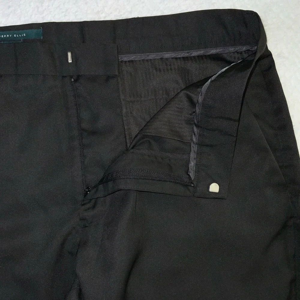 Perry Ellis black slim fit dress pants